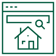 House on computer icon