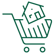 House shopping cart icon